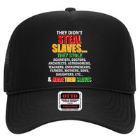 They Didnt Steal Slaves Black History Month Trucker Hat