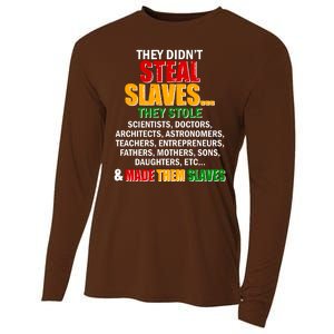 They Didnt Steal Slaves Black History Month Cooling Performance Long Sleeve Crew