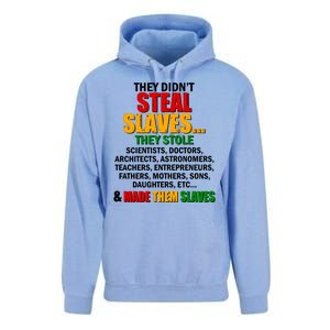 They Didnt Steal Slaves Black History Month Unisex Surf Hoodie