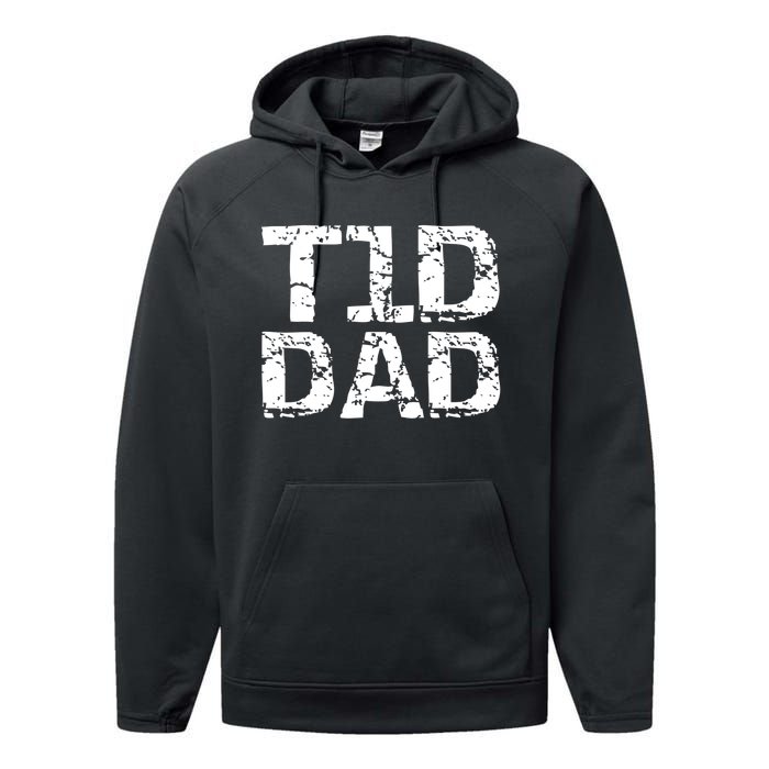 T1D Dad Shirt Distressed Type 1 Diabetes Father Tees Performance Fleece Hoodie