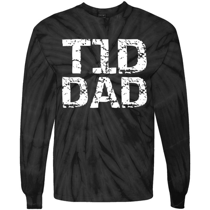 T1D Dad Shirt Distressed Type 1 Diabetes Father Tees Tie-Dye Long Sleeve Shirt