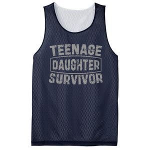 Teenage Daughter Survivor FatherS Day Dad Joke Mesh Reversible Basketball Jersey Tank