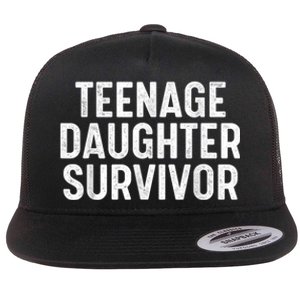 Teenage Daughter Survivor Flat Bill Trucker Hat