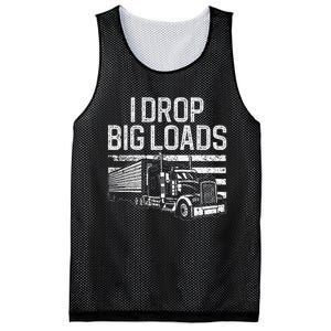 Trucker Design Semi Truck Driver Lover Mesh Reversible Basketball Jersey Tank