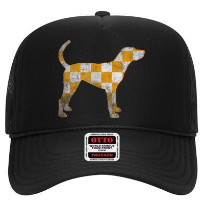 Tennessee Dog Sport Lovers Rocky Top High Crown Mesh Back Trucker Hat