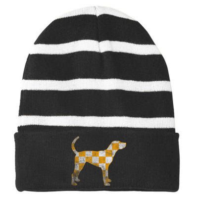 Tennessee Dog Sport Lovers Rocky Top Striped Beanie with Solid Band