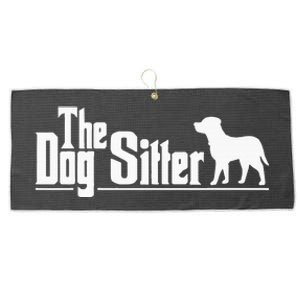 The Dog Sitter Dog Sitter Animal Pet Caretaker Large Microfiber Waffle Golf Towel