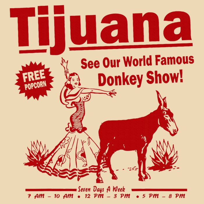 Tijuana Donkey Show Essential Zip Tote Bag