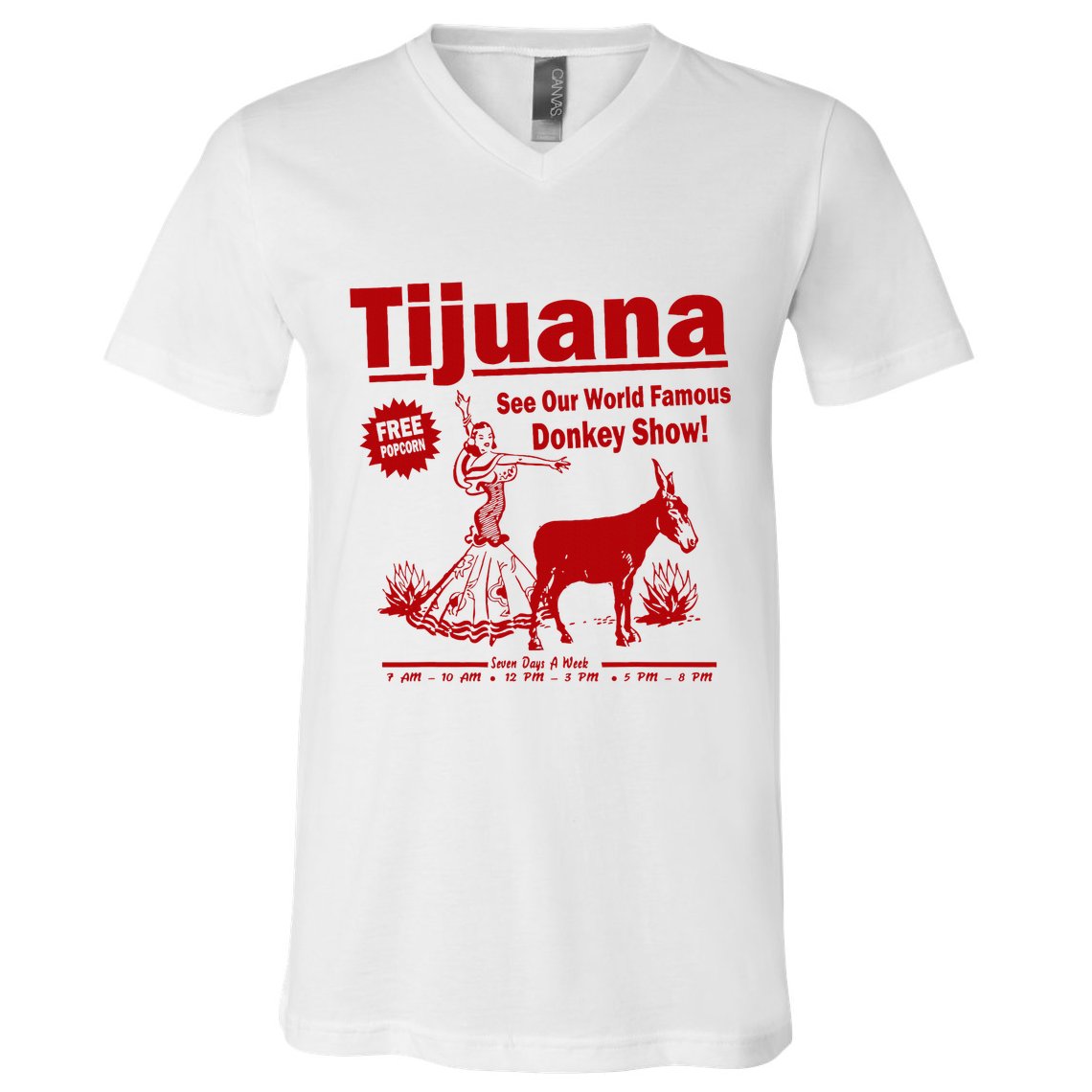 Tijuana Donkey Show Essential V-Neck T-Shirt