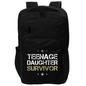 Teenage Daughter Survivor Teenager Dad Mom FatherS Day Impact Tech Backpack