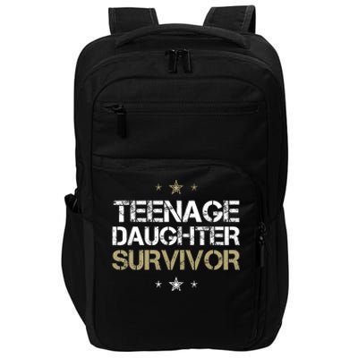 Teenage Daughter Survivor Teenager Dad Mom FatherS Day Impact Tech Backpack