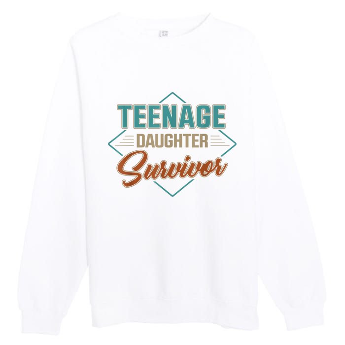 Teenage Daughter Survivor Premium Crewneck Sweatshirt