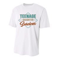 Teenage Daughter Survivor Performance Sprint T-Shirt