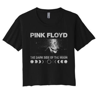 The Dark Side Of The Moon Vintage Poster Women's Crop Top Tee