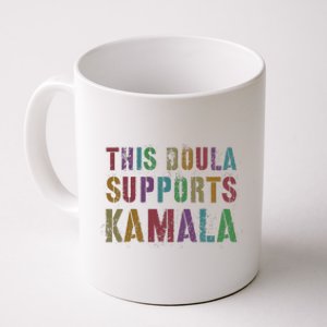 This Doula Supports Kamala 2024 47th Grab Him By Ballot Coffee Mug