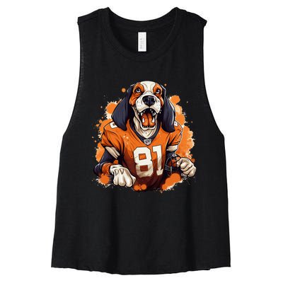 Tennessee Dog Sport Lovers Tennessee Tri Stars Women's Racerback Cropped Tank