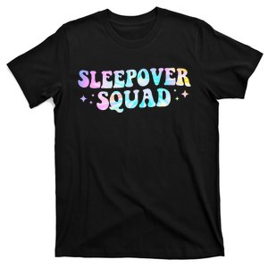 Tie Dye Sleepover Squad Pajama Party T-Shirt