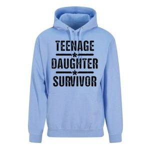 Teenage Daughter Survivor Teenager Mom Dad FatherS Day Unisex Surf Hoodie