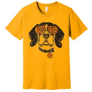 Tennessee Dog Sport Lovers | Tennessee Tri Stars Flag Premium T-Shirt