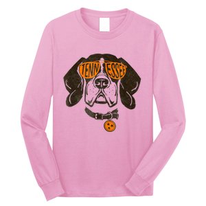 Tennessee Dog Sport Lovers | Tennessee Tri Stars Flag Long Sleeve Shirt