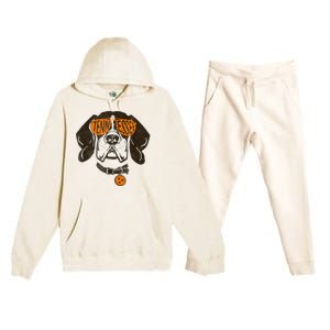 Tennessee Dog Sport Lovers | Tennessee Tri Stars Flag Premium Hooded Sweatsuit Set