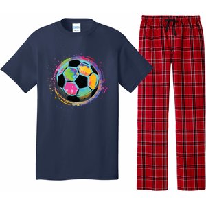 Tie Dye Soccer Ball For All Soccer Lovers Men Women Pajama Set