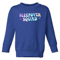 Tie Dye Sleepover Squad Pajama Party Slumber Party  Toddler Sweatshirt