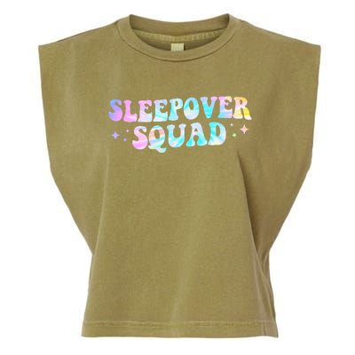 Tie Dye Sleepover Squad Pajama Party Slumber Party  Garment-Dyed Women's Muscle Tee