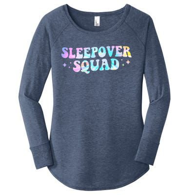 Tie Dye Sleepover Squad Pajama Party Slumber Party  Women's Perfect Tri Tunic Long Sleeve Shirt