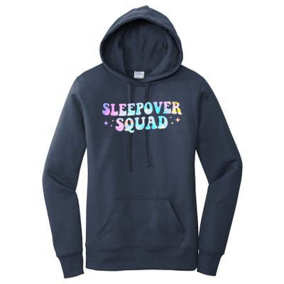 Tie Dye Sleepover Squad Pajama Party Slumber Party  Women's Pullover Hoodie