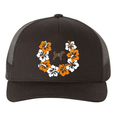 Tennessee Dog Sport Lovers Coonhound Fan Hawaii Lei Yupoong Adult 5-Panel Trucker Hat