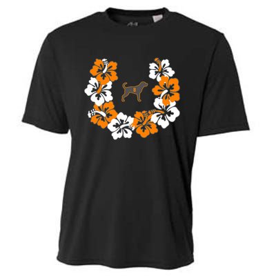 Tennessee Dog Sport Lovers Coonhound Fan Hawaii Lei Cooling Performance Crew T-Shirt