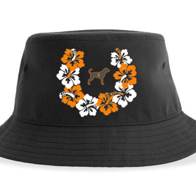 Tennessee Dog Sport Lovers Coonhound Fan Hawaii Lei Sustainable Bucket Hat