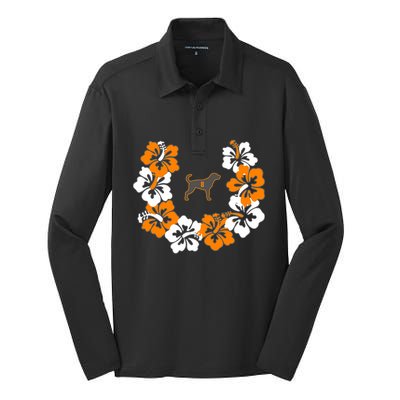 Tennessee Dog Sport Lovers Coonhound Fan Hawaii Lei Silk Touch Performance Long Sleeve Polo