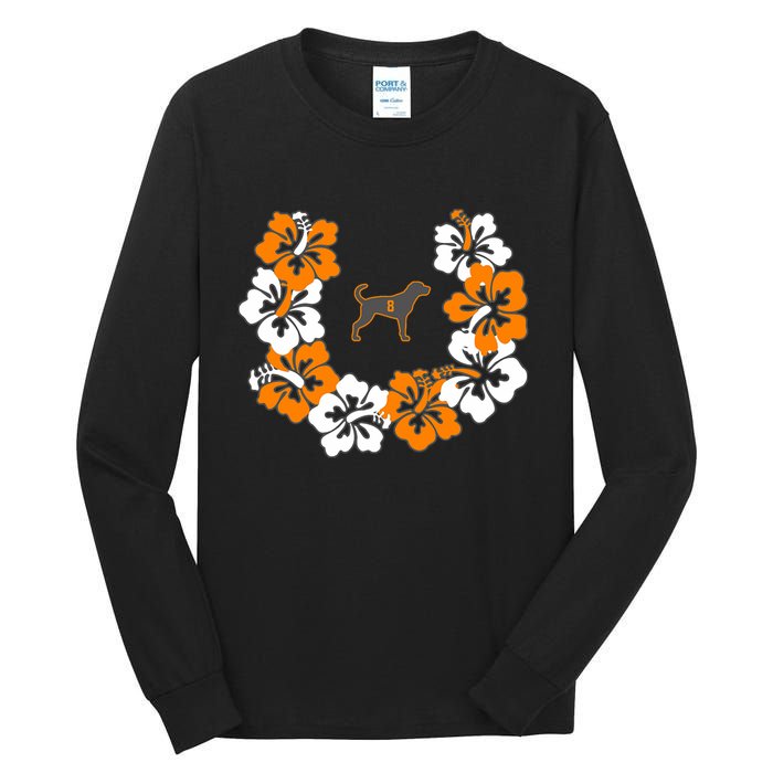 Tennessee Dog Sport Lovers Coonhound Fan Hawaii Lei Tall Long Sleeve T-Shirt