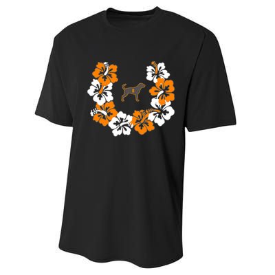 Tennessee Dog Sport Lovers Coonhound Fan Hawaii Lei Performance Sprint T-Shirt