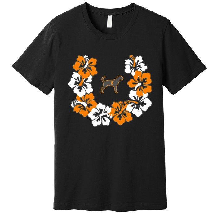 Tennessee Dog Sport Lovers Coonhound Fan Hawaii Lei Premium T-Shirt