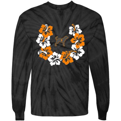 Tennessee Dog Sport Lovers Coonhound Fan Hawaii Lei Tie-Dye Long Sleeve Shirt