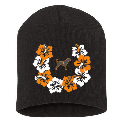 Tennessee Dog Sport Lovers Coonhound Fan Hawaii Lei Short Acrylic Beanie