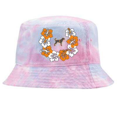 Tennessee Dog Sport Lovers Coonhound Fan Hawaii Lei Tie-Dyed Bucket Hat