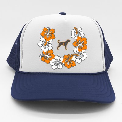 Tennessee Dog Sport Lovers Coonhound Fan Hawaii Lei Trucker Hat