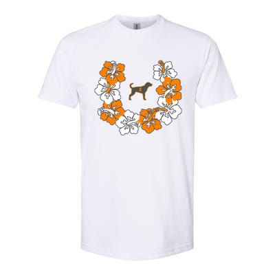 Tennessee Dog Sport Lovers Coonhound Fan Hawaii Lei Softstyle CVC T-Shirt