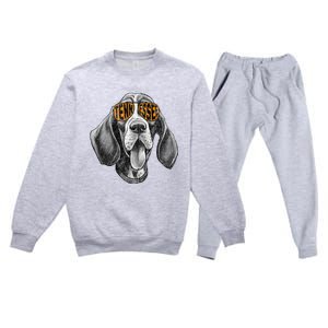 Tennessee Dog Sport Lovers Tennessee Coonhound Premium Crewneck Sweatsuit Set