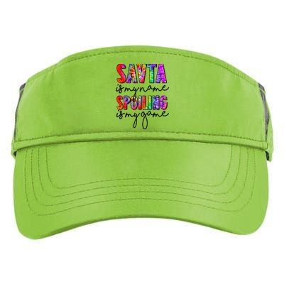 Tie Dye Savta Is My Name Spoiling Is My Game Mothers Day Gift Adult Drive Performance Visor