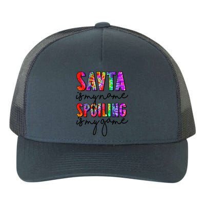 Tie Dye Savta Is My Name Spoiling Is My Game Mothers Day Gift Yupoong Adult 5-Panel Trucker Hat