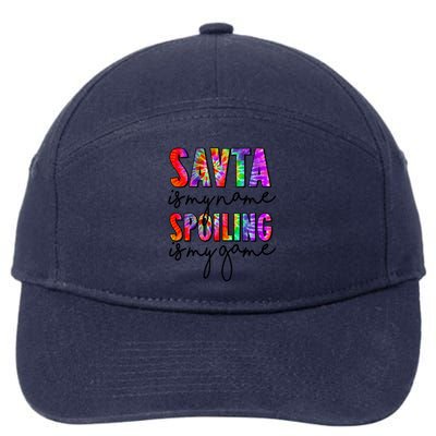 Tie Dye Savta Is My Name Spoiling Is My Game Mothers Day Gift 7-Panel Snapback Hat