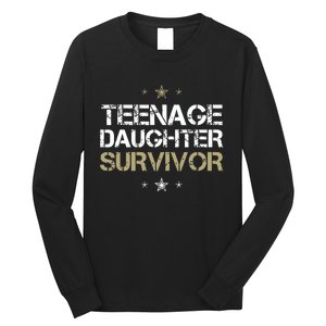 Teenage Daughter Survivor Teenager Dad Mom Fathers Day Long Sleeve Shirt