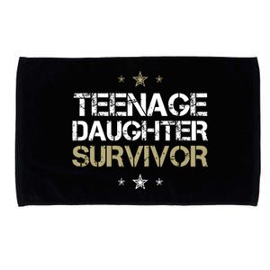 Teenage Daughter Survivor Teenager Dad Mom Fathers Day Microfiber Hand Towel