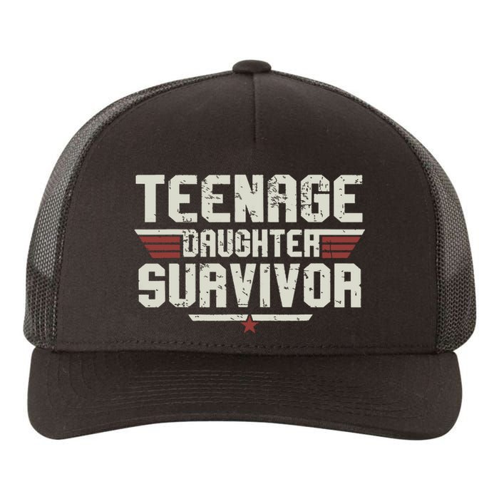 Teenage Daughter Survivor Vintage Dad Mom Fathers Day Gift Yupoong Adult 5-Panel Trucker Hat