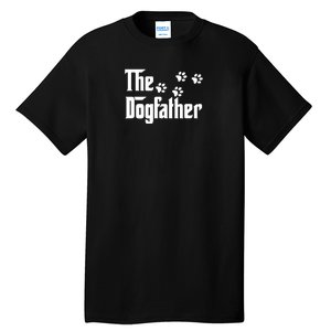 The Dogfather Shirt Dad Fathers Day Gift Dog Lover Tall T-Shirt